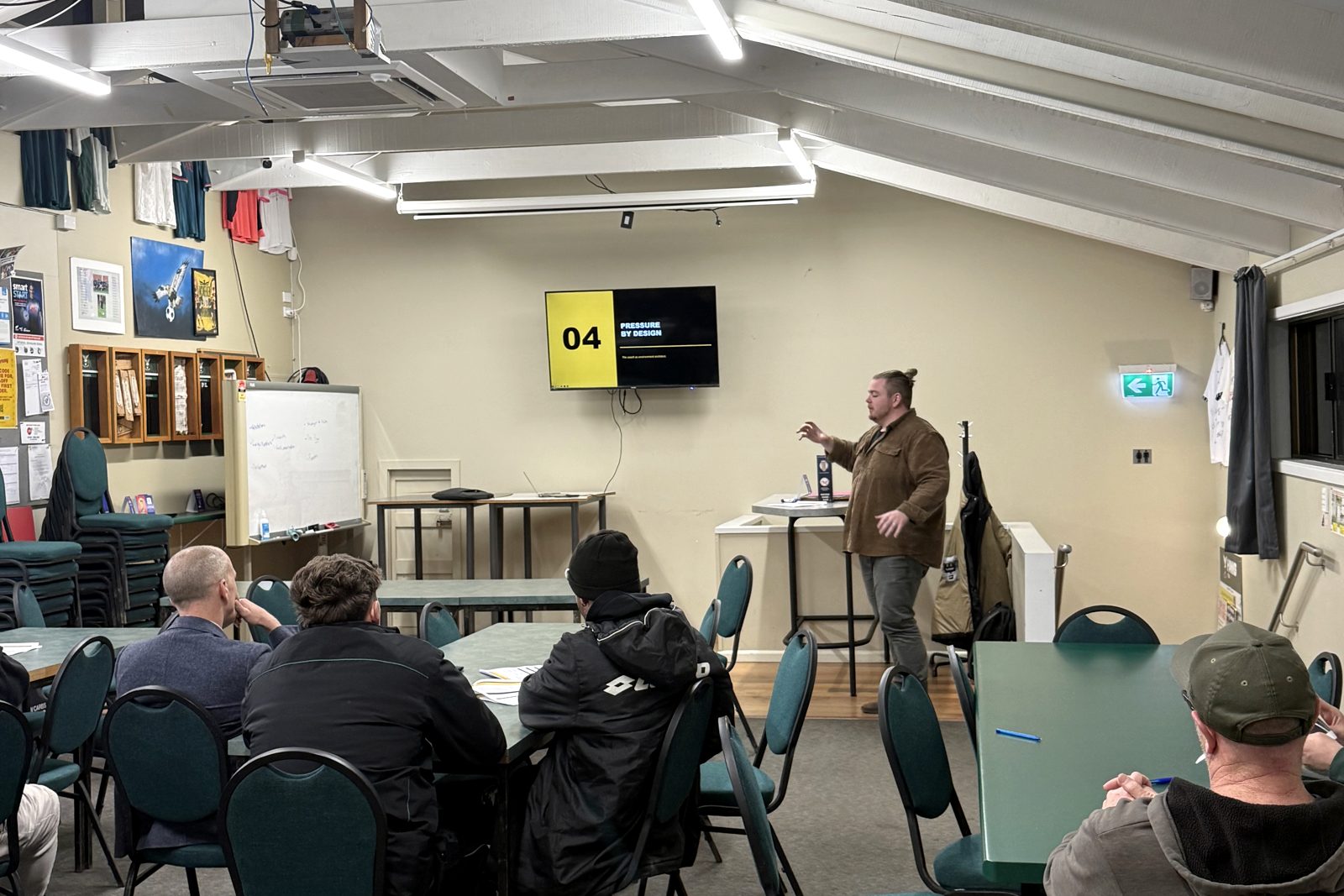 The Performance Act running a performance-under-pressure session for a sporting organisation